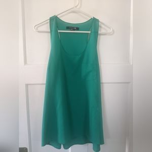 Racerback teal tank top